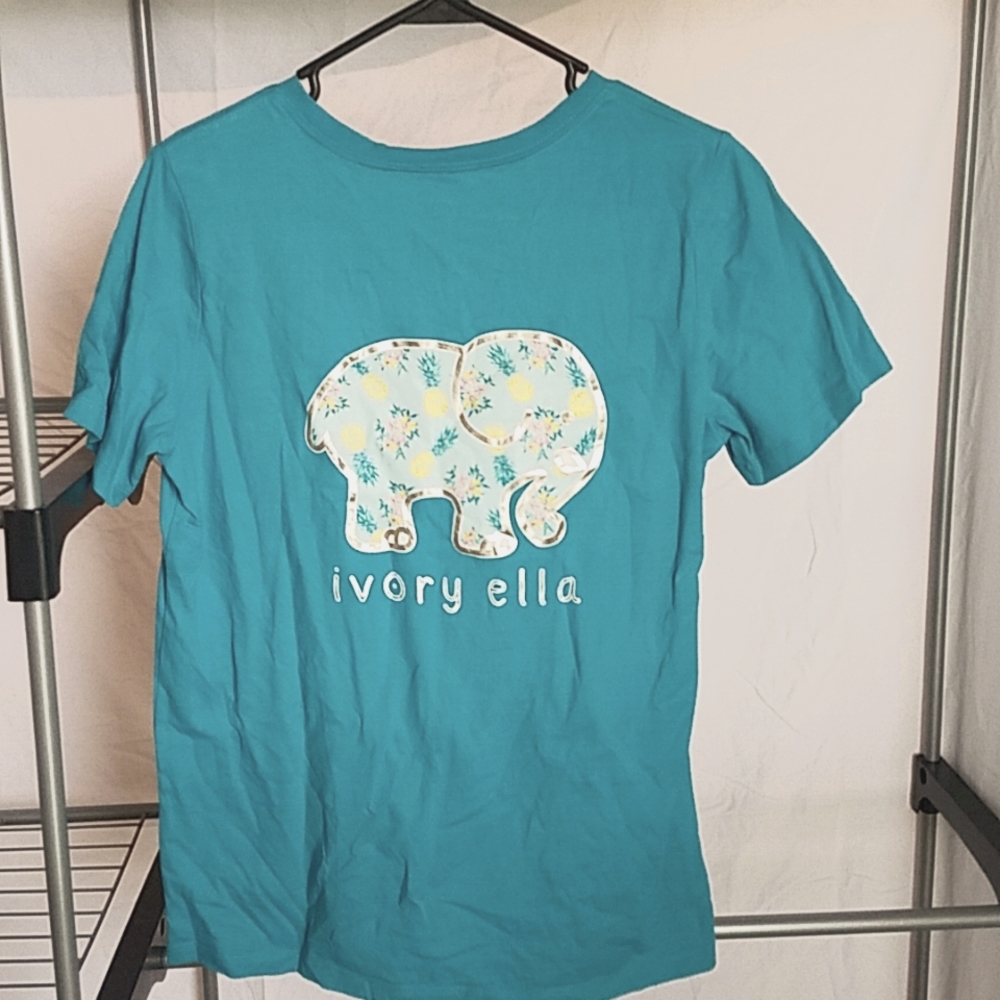 Ivory Ella teal t-shirt, med, never worn